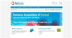 Desktop Screenshot of dyslexia.ie