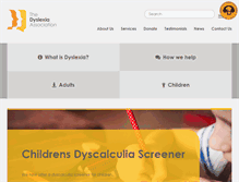 Tablet Screenshot of dyslexia.uk.net